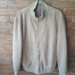 Zara Beige Ribbed Collar Jacket